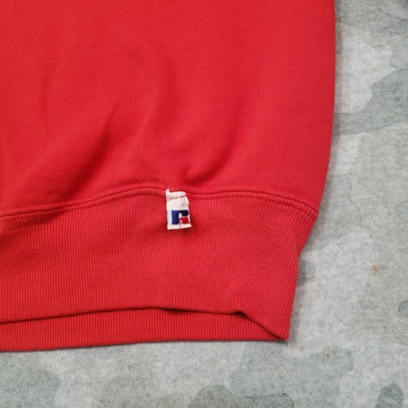 Vintage Target Sweatshirt Men Medium Red Russell Pullover Crew Neck 90s Employee - Picture 6 of 11